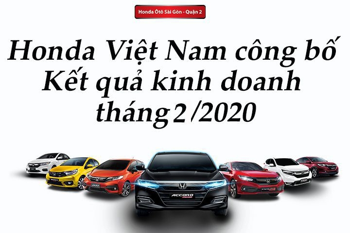 Honda Việt Nam công bố Kết quả kinh doanh tháng 2/2020