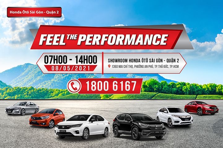 Feel The Performance tháng 5/2021 tại Honda Ôtô Sài Gòn Quận 2