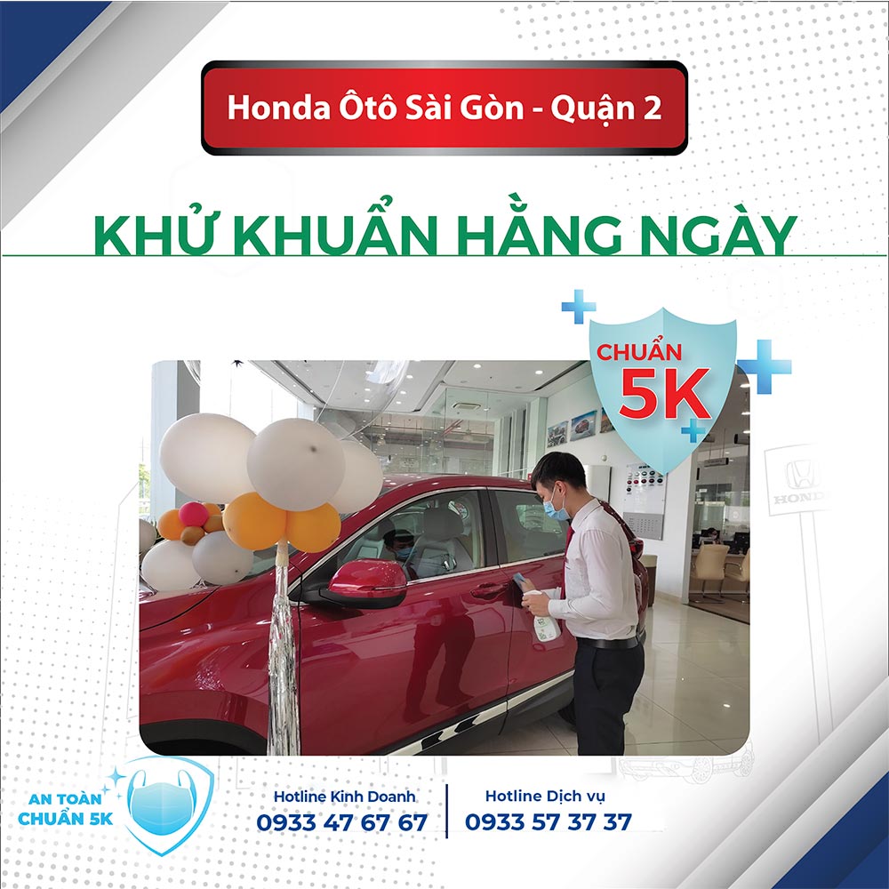 Honda Ôtô Sài Gòn – Quận 2 SẴN SÀNG PHỤC VỤ TRỞ LẠI TỪ NGÀY 04/10/2021