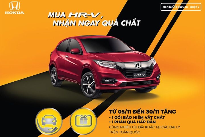 Honda Việt Nam triển khai chương trình khuyến mãi “Mua HR-V, nhận ngay quà chất”
